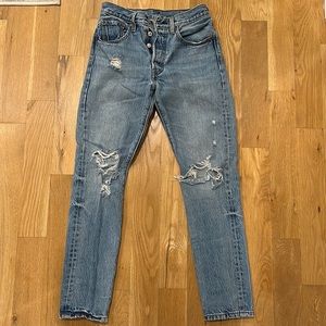Levi’s ladies distressed jeans